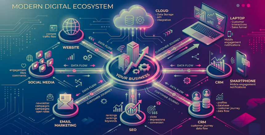 digital ecosystem diagram business